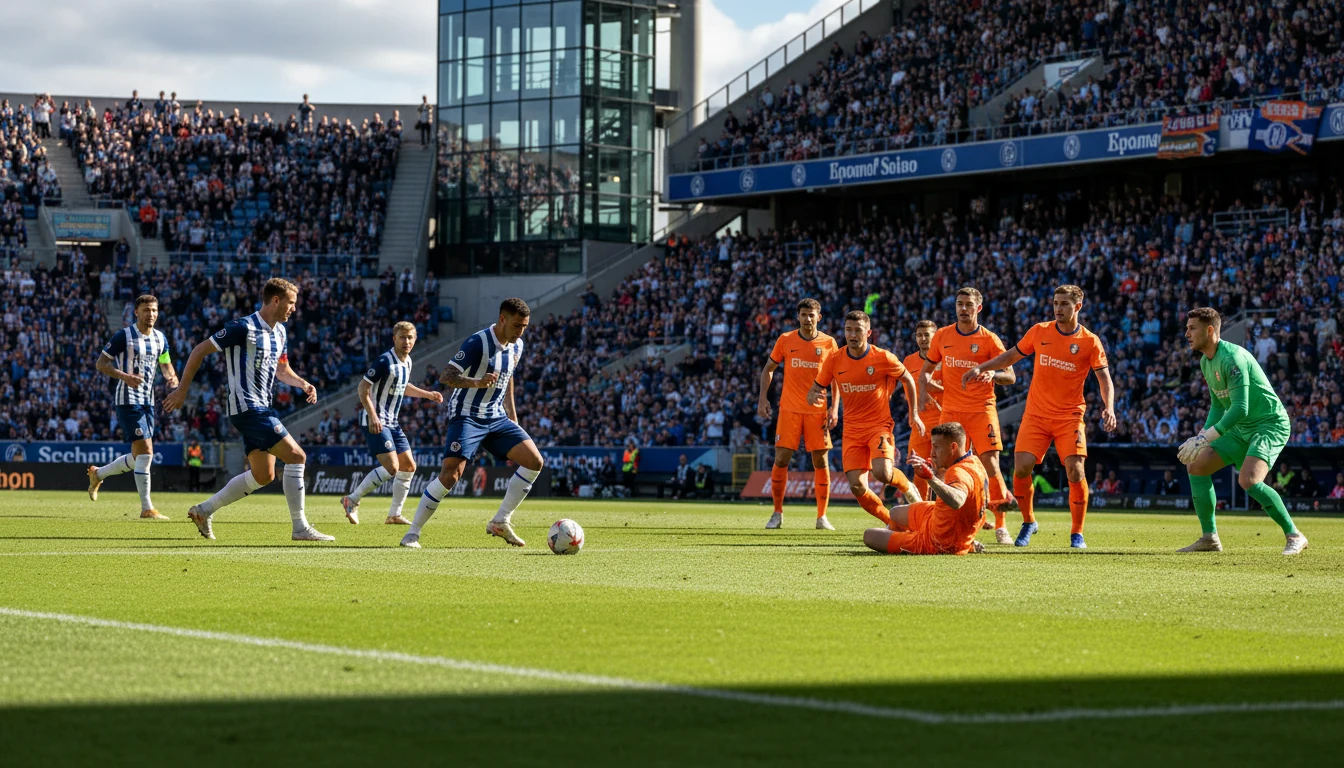 Voetbalwedstrijd met duidelijk verschil in teamsterkte